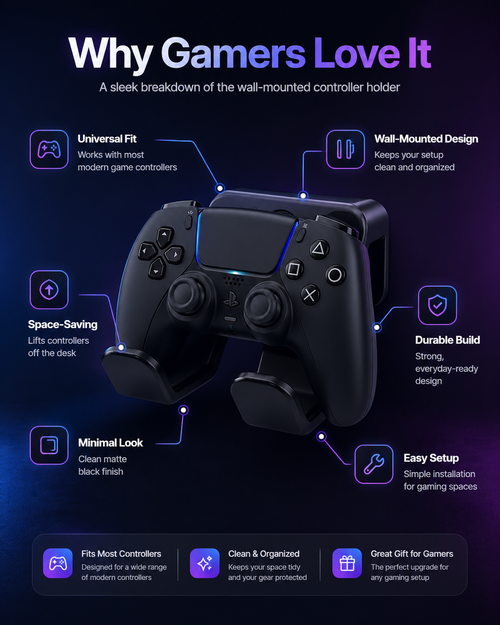 Wall Mounted Controller Holder